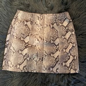 Snake skin skirt